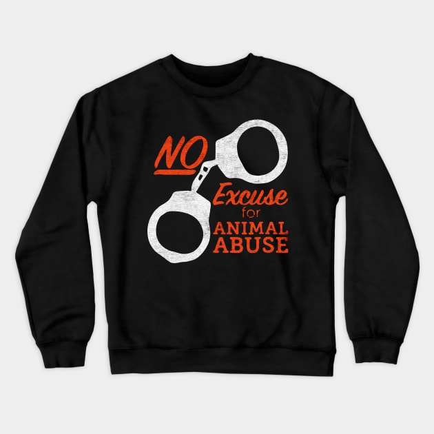Animal abuse jail Crewneck Sweatshirt by TapABCD